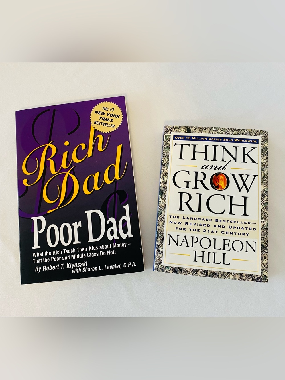Pair of Personal Finance Bestsellers - Napoleon Hill & Robert Kiyosaki